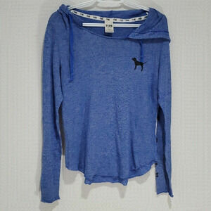 Pink Victoria's Secret blue xs long sleeve hoodie